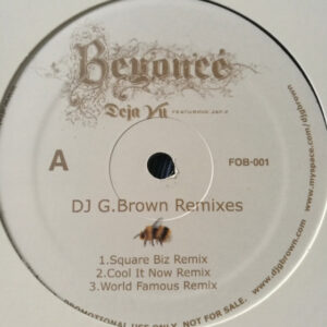 DJ G. Brown - Deja Vu (DJ G.Brown Remixes) (12", Promo)