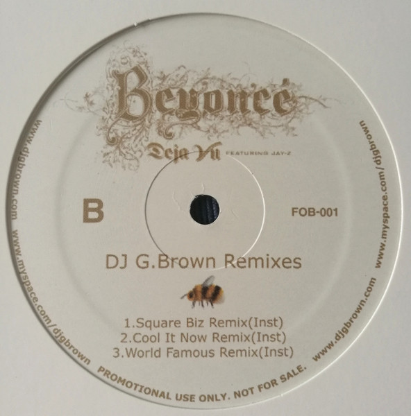 DJ G. Brown - Deja Vu (DJ G.Brown Remixes) (12", Promo) - 画像 (2)
