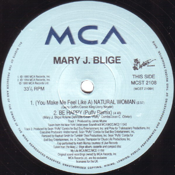Mary J. Blige - (You Make Me Feel Like A) Natural Woman (12") - 画像 (2)