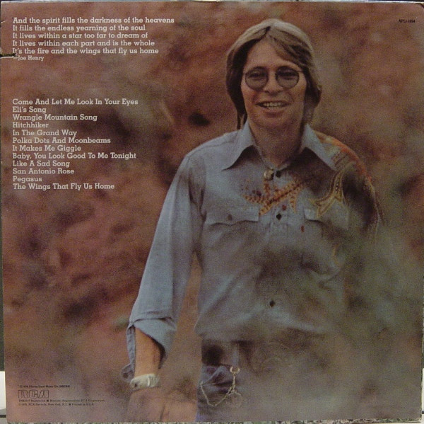 John Denver - Spirit (LP, Album, Ind) - 画像 (2)