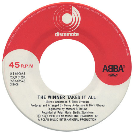 ABBA - The Winner Takes It All / Elaine (7", Single) - 画像 (3)