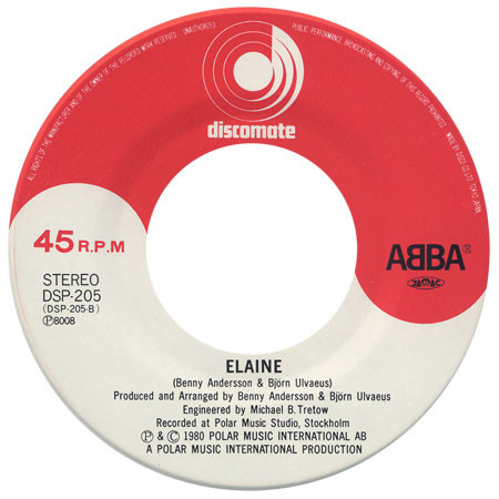ABBA - The Winner Takes It All / Elaine (7", Single) - 画像 (4)