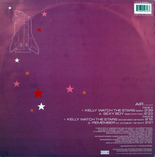 AIR French Band - Kelly Watch The Stars (12", Single) - 画像 (2)