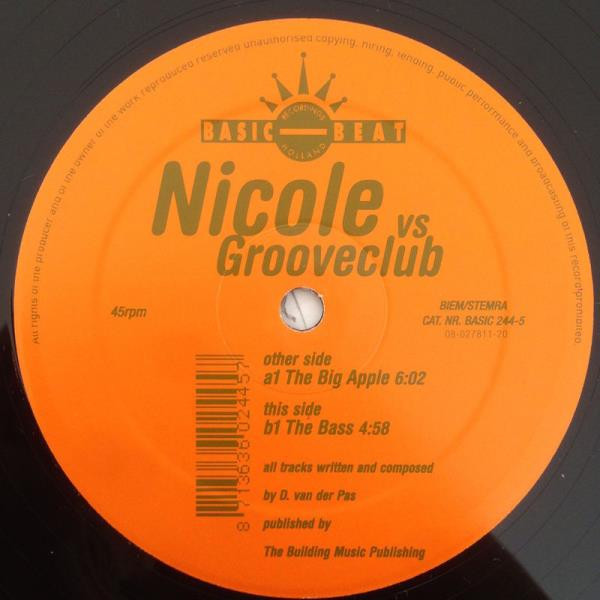 Nicole vs. Grooveclub - The Big Apple (12")