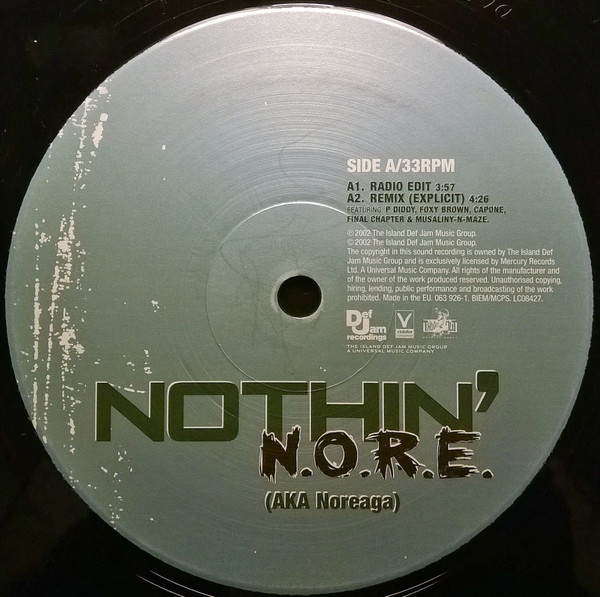 N.O.R.E. - Nothin' (12") - 画像 (3)