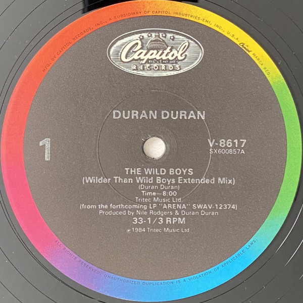 Duran Duran - The Wild Boys (12", Single, Jac) - 画像 (3)