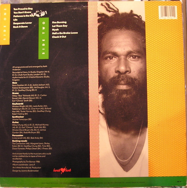 Bob Andy - Retrospective (LP, Comp) - 画像 (2)