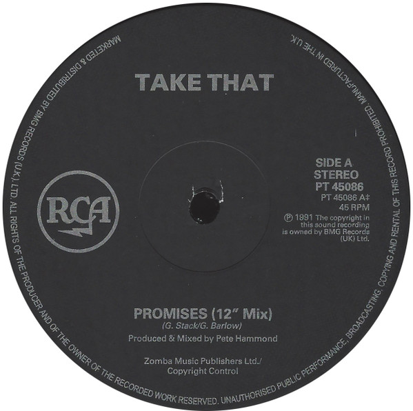 Take That - Promises (12", Single) - 画像 (3)