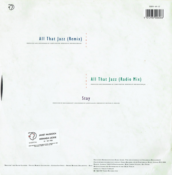 Breathe (3) - All That Jazz (12") - 画像 (2)