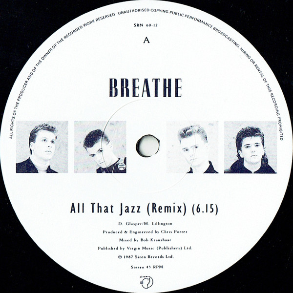 Breathe (3) - All That Jazz (12") - 画像 (3)