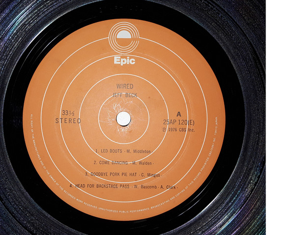 Jeff Beck - Wired (LP, Album) - 画像 (5)