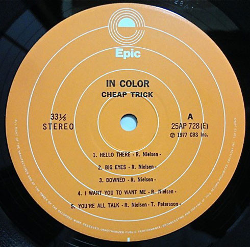Cheap Trick - In Color (LP, Album) - 画像 (5)