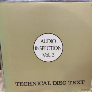 Various - Audio Inspection Vol.3 Technical Disc Text  (LP, Smplr)