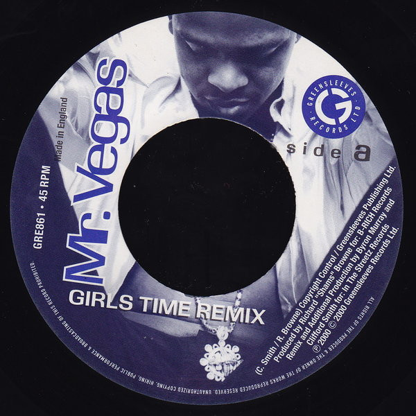 Mr. Vegas - Girls Time Remix / She's A Ho Remix (7") - 画像 (2)