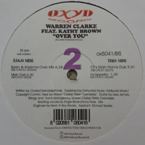 Warren Clarke Feat. Kathy Brown - Over You (2x12")