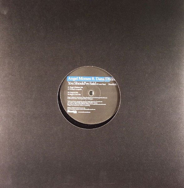 Angel Moraes - You Should've Said (I Love You) (12") - 画像 (2)
