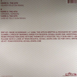 Karri O* - The Hits (12")