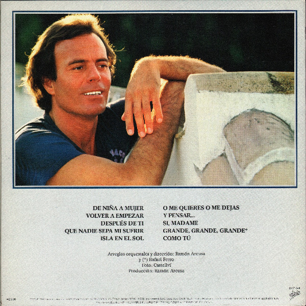 Julio Iglesias = フリオ・イグレシアス* - De Niña A Mujer = イザベラの瞳 (LP, Album, Gat) - 画像 (2)