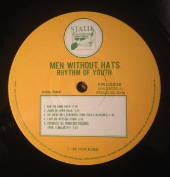 Men Without Hats - Rhythm Of Youth (LP) - 画像 (3)