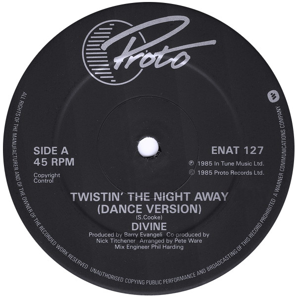 Divine - Twistin' The Night Away (12", Single) - 画像 (2)