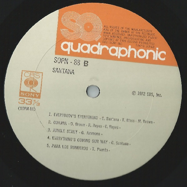 Santana - Santana = サンタナIII (LP, Album, Quad, RE, Gat) - 画像 (5)