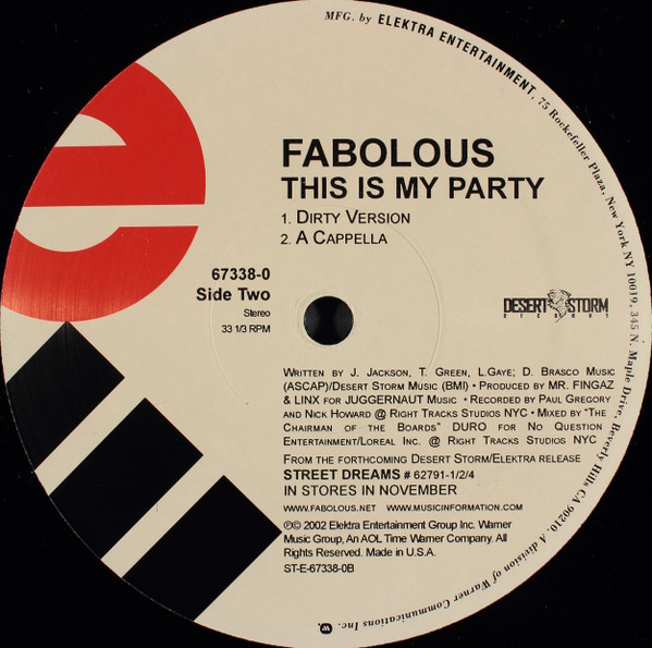 Fabolous - This Is My Party (12") - 画像 (2)