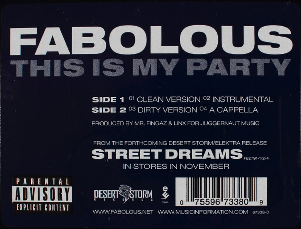 Fabolous - This Is My Party (12") - 画像 (3)