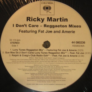 Ricky Martin - I Don't Care (Reggaeton Mixes) (12")