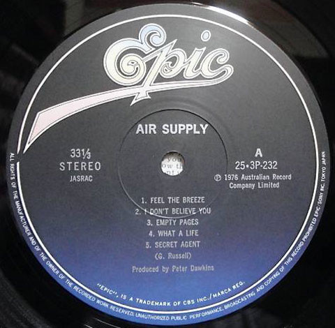 Air Supply - Strangers In Love (LP, Album, RE) - 画像 (4)