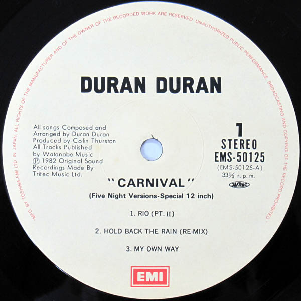 Duran Duran - Carnival (12", MiniAlbum, Comp) - 画像 (5)
