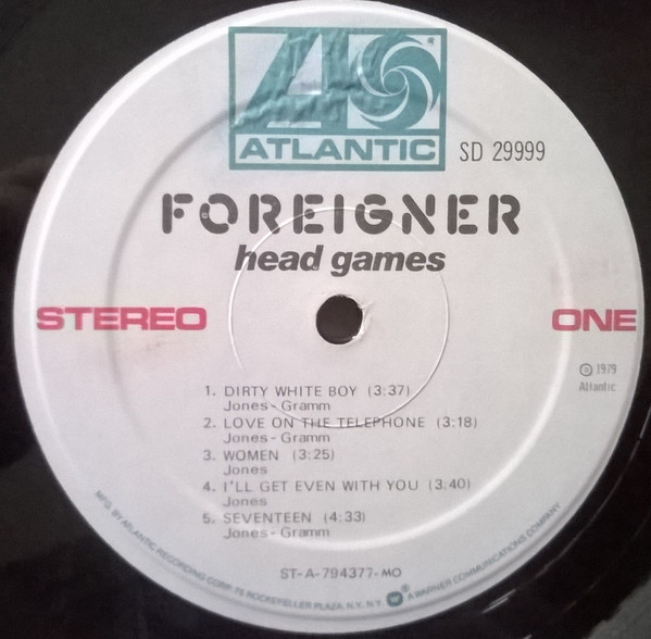 Foreigner - Head Games (LP, Album, MO ) - 画像 (3)