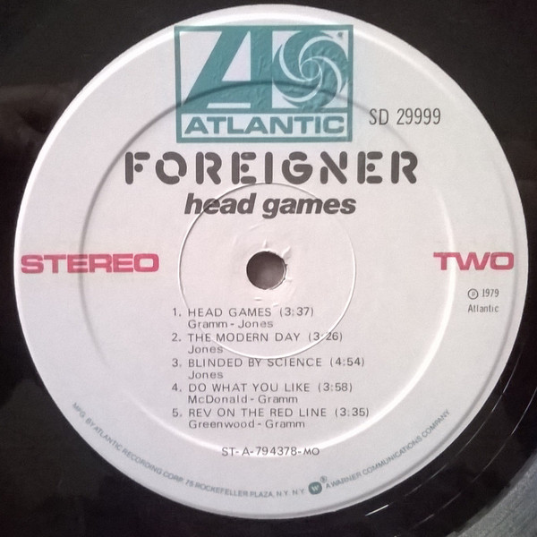 Foreigner - Head Games (LP, Album, MO ) - 画像 (4)