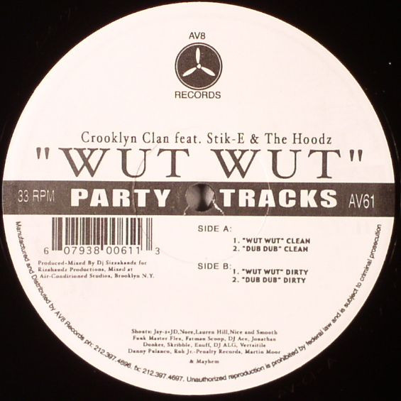 Crooklyn Clan - Wut Wut (12")