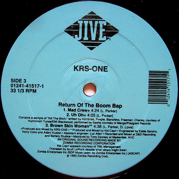 KRS-ONE - Return Of The Boom Bap (2xLP, Album) - 画像 (4)