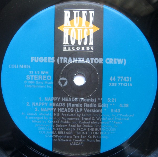 Fugees (Tranzlator Crew)* - Nappy Heads (12", Maxi) - 画像 (3)