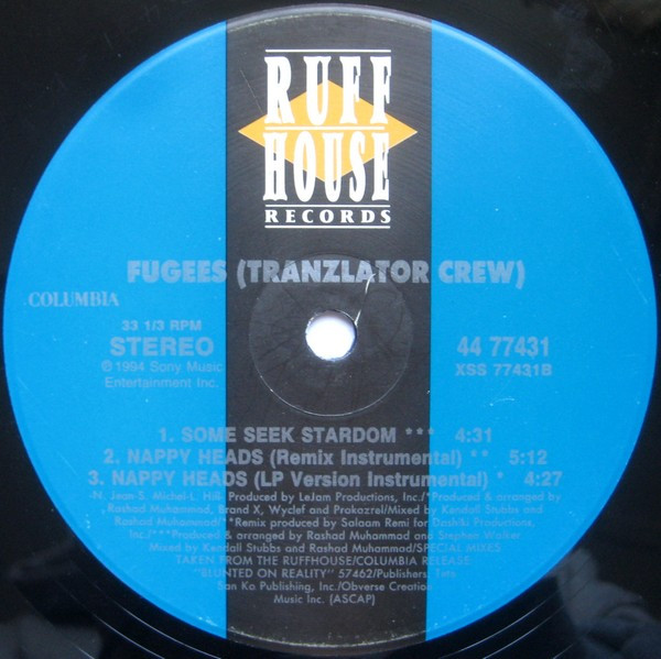 Fugees (Tranzlator Crew)* - Nappy Heads (12", Maxi) - 画像 (4)