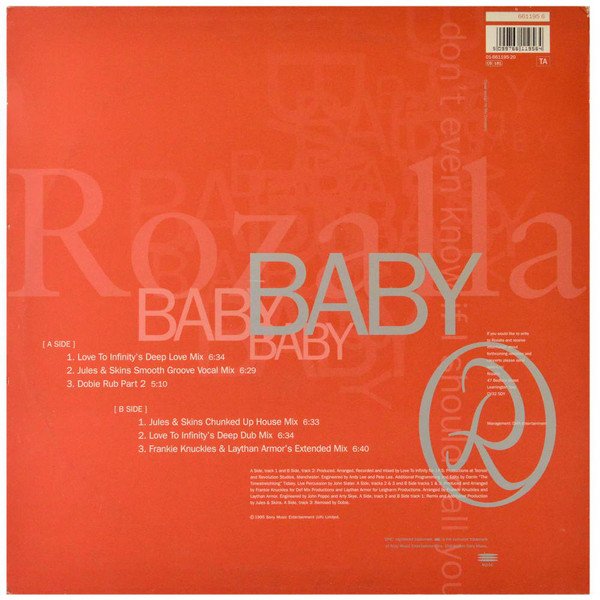 Rozalla - Baby (12") - 画像 (2)