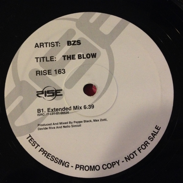 BZS - The Blow (12", Promo, TP) - 画像 (2)